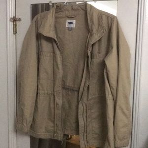 Drawstring waisted jacket